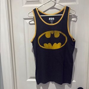 Batman Black and Yellow Tank Top SZ medium NWOT